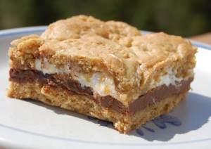 gluten/dairy free s’mores cookie bars