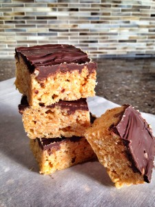 nut/seed butter puffed rice bars